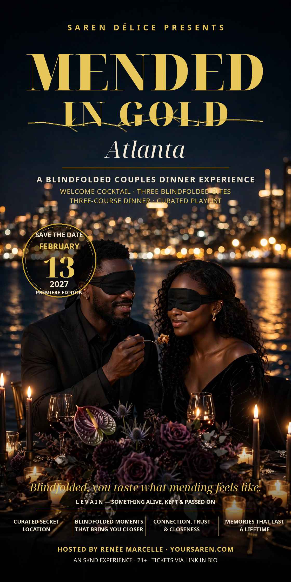MENDED IN GOLD — Atlanta premiere artwork