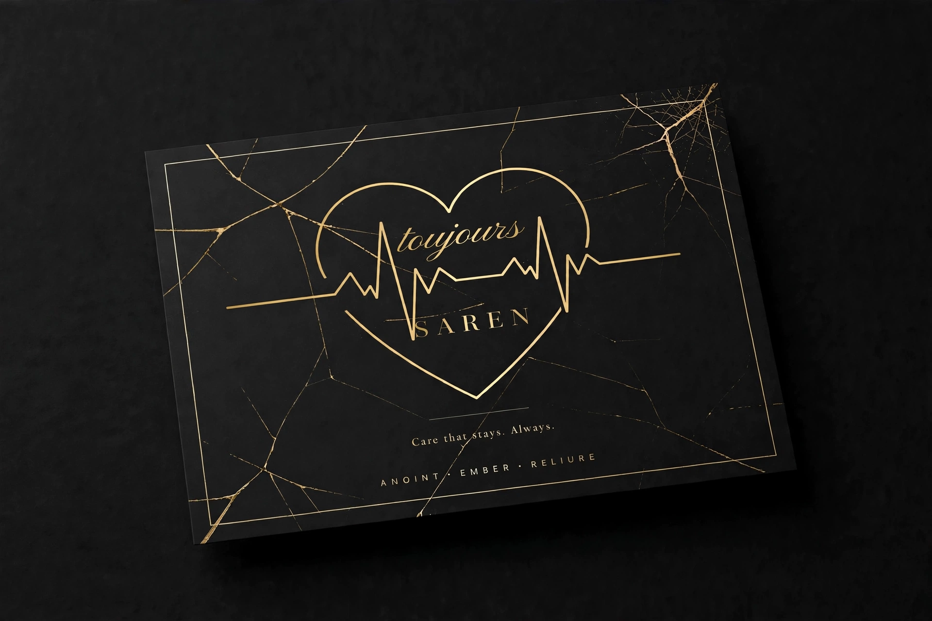 Toujours SAREN concept product card for the personal care line
